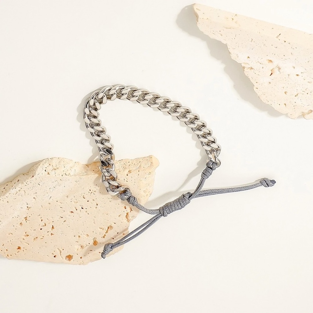 Adjustable Cuban Chain Bracelet